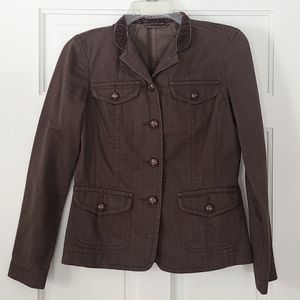 VTG Liz Claiborne Petite Blazer/Jacket. Size Petite P.  Brown Herringbone
